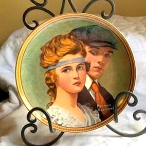 Knowles Norman Rockwells Rediscovered Women Plate Gold RARE Limited Edition